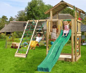 Climbing Frame with Climbing Wall • Chalet 1-Climb 