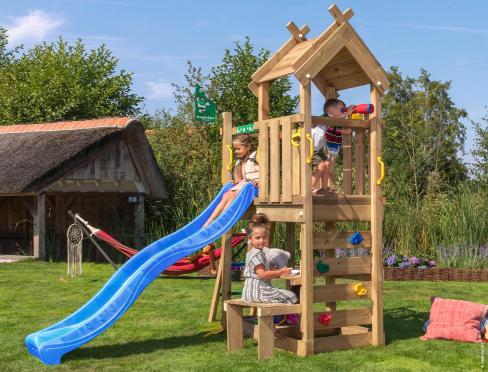 Climbing Frame with Slide • Jungle Teepee